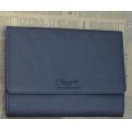 26x20 dark grey branded leather travel documents holders