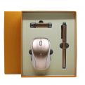 10T07 Premium 3pcs/set Metal pen & USB & mouse gifts sets