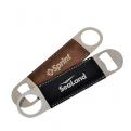 Q036 Quality Promotional Executive Leather Stainless Bottle Openers