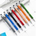 DM80 Press Metal aluminum stylus ballpoint pen logo laser engrave