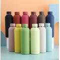 Z40B-500-C Branded 500ml Vacuum insulated plastic paint finish sport bottle