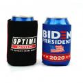 H01 full color printing flat 3mm thick stubby cooler with base
