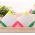DA06 Heart shape Tri-Colour Highlighter Markers