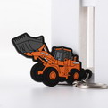 QB01-A    branded promotional pvc soft spading machine keychain tag